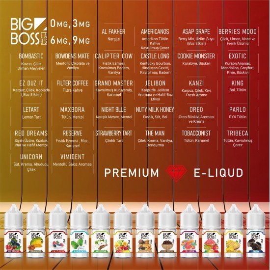 Big Boss 10 Al 7 Öde Kampanyası 30ML  en uygun fiyatlar ile ebuhar da!  Big Boss 10 Al 7 Öde Kampanyası 30ML özellikleri, fiyatı, incelemesi, yorumları ve taksit seçenekleri için hemen tıklayın!