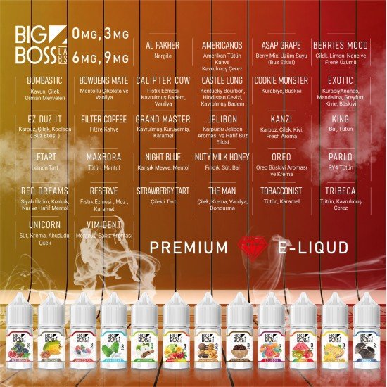 Big Boss 5 Al 4 Öde Kampanyası 30ML  en uygun fiyatlar ile ebuhar da!  Big Boss 5 Al 4 Öde Kampanyası 30ML özellikleri, fiyatı, incelemesi, yorumları ve taksit seçenekleri için hemen tıklayın!