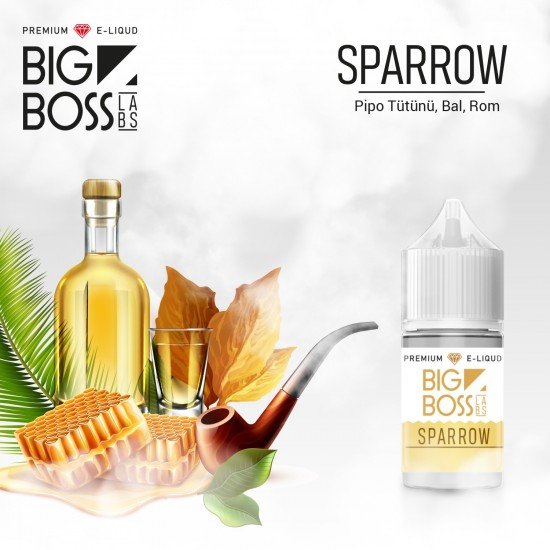 Big Boss Sparrow 30 ML Likit  en uygun fiyatlar ile ebuhar da!  Big Boss Sparrow 30 ML Likit özellikleri, fiyatı, incelemesi, yorumları ve taksit seçenekleri için hemen tıklayın!