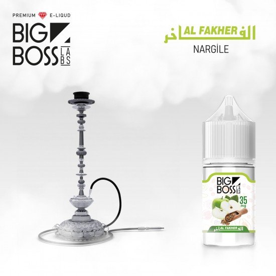 Big Boss Al Fakher 30 ML Salt Likit  en uygun fiyatlar ile ebuhar da!  Big Boss Al Fakher 30 ML Salt Likit özellikleri, fiyatı, incelemesi, yorumları ve taksit seçenekleri için hemen tıklayın!