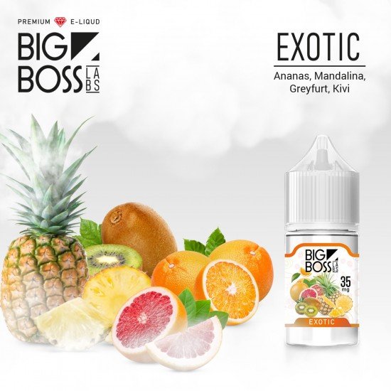 Big Boss Exotic 30 ML Salt Likit  en uygun fiyatlar ile ebuhar da!  Big Boss Exotic 30 ML Salt Likit özellikleri, fiyatı, incelemesi, yorumları ve taksit seçenekleri için hemen tıklayın!