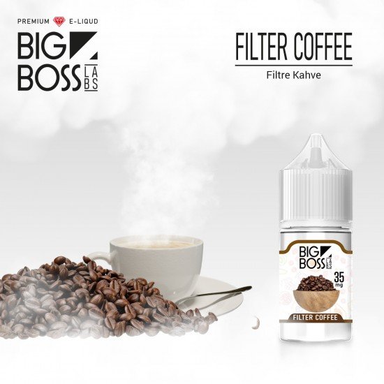 Big Boss Filter Coffe 30 ML Likit  en uygun fiyatlar ile ebuhar da!  Big Boss Filter Coffe 30 ML Likit özellikleri, fiyatı, incelemesi, yorumları ve taksit seçenekleri için hemen tıklayın!