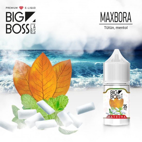 Big Boss Maxbora 30 ML Salt Likit  en uygun fiyatlar ile ebuhar da!  Big Boss Maxbora 30 ML Salt Likit özellikleri, fiyatı, incelemesi, yorumları ve taksit seçenekleri için hemen tıklayın!