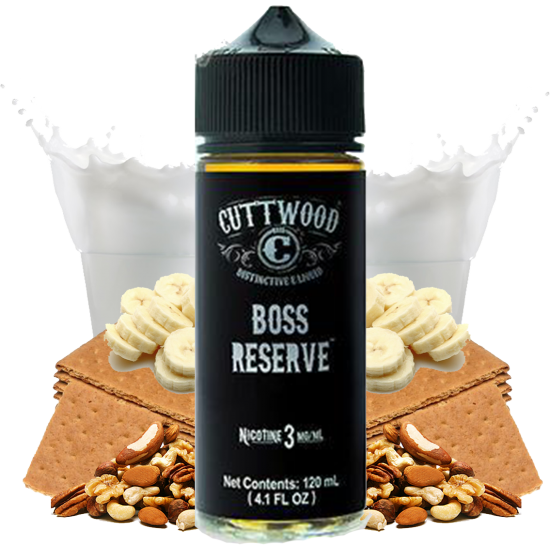 Cuttwood Boss Reserve 120mL  en uygun fiyatlar ile ebuhar da!  Cuttwood Boss Reserve 120mL özellikleri, fiyatı, incelemesi, yorumları ve taksit seçenekleri için hemen tıklayın!