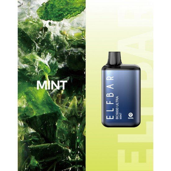 Elf Bar BC5000 Ultra Mint  en uygun fiyatlar ile ebuhar da!  Elf Bar BC5000 Ultra Mint özellikleri, fiyatı, incelemesi, yorumları ve taksit seçenekleri için hemen tıklayın!