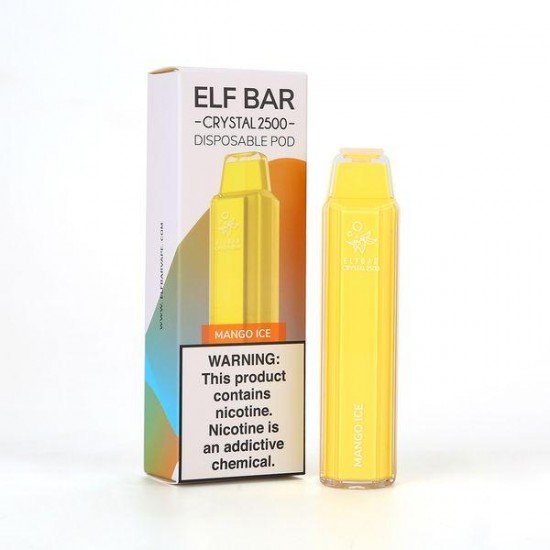 Elfbar Crystal 2500 Mango Ice  en uygun fiyatlar ile ebuhar da!  Elfbar Crystal 2500 Mango Ice özellikleri, fiyatı, incelemesi, yorumları ve taksit seçenekleri için hemen tıklayın!