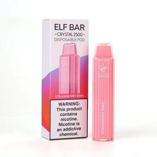 Elfbar Crystal 2500 Strawberry Kiwi  en uygun fiyatlar ile ebuhar da!  Elfbar Crystal 2500 Strawberry Kiwi özellikleri, fiyatı, incelemesi, yorumları ve taksit seçenekleri için hemen tıklayın!