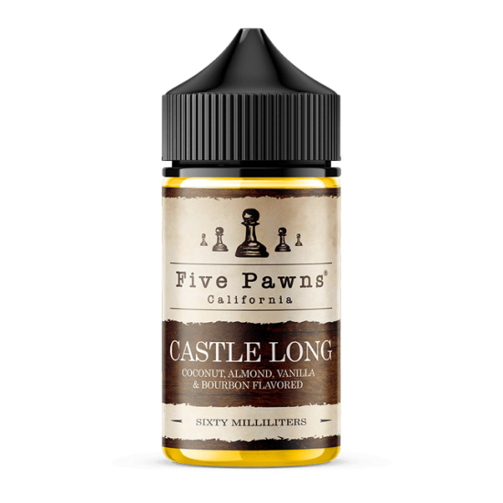 Five Pawns Castle Long 60ML Premium Likit  en uygun fiyatlar ile ebuhar da!  Five Pawns Castle Long 60ML Premium Likit özellikleri, fiyatı, incelemesi, yorumları ve taksit seçenekleri için hemen tıklayın!