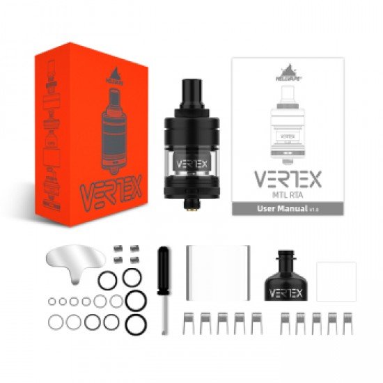 Hellvape Vertex Mtl Rta 22 Mm Elektronik Sigara Atomizer  en uygun fiyatlar ile ebuhar da!  Hellvape Vertex Mtl Rta 22 Mm Elektronik Sigara Atomizer özellikleri, fiyatı, incelemesi, yorumları ve taksit seçenekleri için hemen tıklayın!