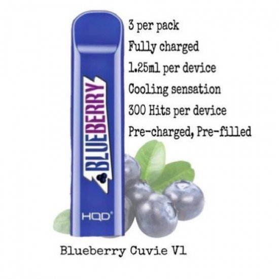 HQD Cuvie 300 Blueberry  en uygun fiyatlar ile ebuhar da!  HQD Cuvie 300 Blueberry özellikleri, fiyatı, incelemesi, yorumları ve taksit seçenekleri için hemen tıklayın!