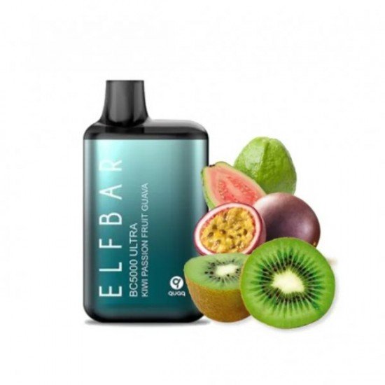 Elf Bar BC5000 Ultra Kiwi Passion Fruit Guava  en uygun fiyatlar ile ebuhar da!  Elf Bar BC5000 Ultra Kiwi Passion Fruit Guava özellikleri, fiyatı, incelemesi, yorumları ve taksit seçenekleri için hemen tıklayın!