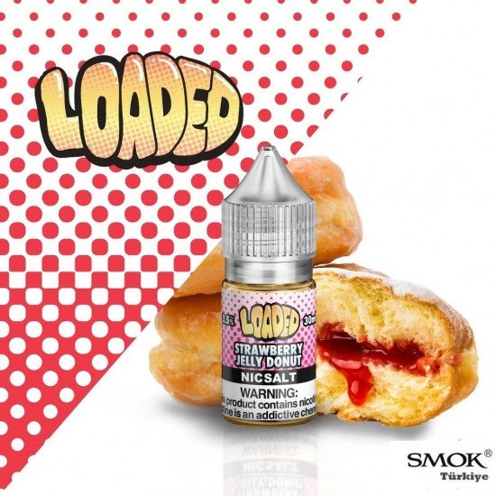 Loaded Strawberry Jelly Donut 30ML Salt Likit  en uygun fiyatlar ile ebuhar da!  Loaded Strawberry Jelly Donut 30ML Salt Likit özellikleri, fiyatı, incelemesi, yorumları ve taksit seçenekleri için hemen tıklayın!