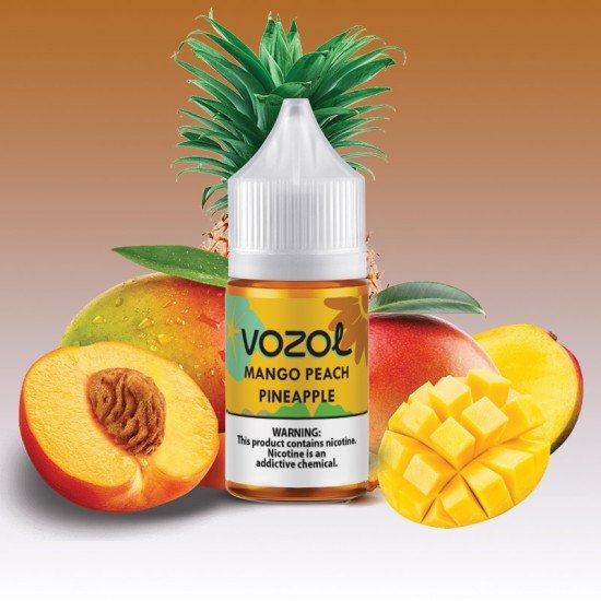 Vozol Bar Mango Peach Pineapple 30 ML Salt Likit  en uygun fiyatlar ile ebuhar da!  Vozol Bar Mango Peach Pineapple 30 ML Salt Likit özellikleri, fiyatı, incelemesi, yorumları ve taksit seçenekleri için hemen tıklayın!