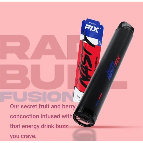 Nasty Fix 800 Radbull Fusion  en uygun fiyatlar ile ebuhar da!  Nasty Fix 800 Radbull Fusion özellikleri, fiyatı, incelemesi, yorumları ve taksit seçenekleri için hemen tıklayın!