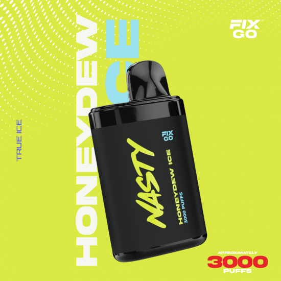 Nasty Fix Go 3000 Honeydew ice  en uygun fiyatlar ile ebuhar da!  Nasty Fix Go 3000 Honeydew ice özellikleri, fiyatı, incelemesi, yorumları ve taksit seçenekleri için hemen tıklayın!