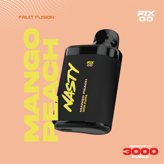 Nasty Fix Go 3000 Mango Peach  en uygun fiyatlar ile ebuhar da!  Nasty Fix Go 3000 Mango Peach özellikleri, fiyatı, incelemesi, yorumları ve taksit seçenekleri için hemen tıklayın!