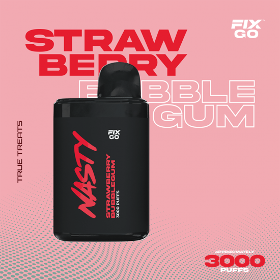 Nasty Fix Go 3000 Strawberry Bubblegum  en uygun fiyatlar ile ebuhar da!  Nasty Fix Go 3000 Strawberry Bubblegum özellikleri, fiyatı, incelemesi, yorumları ve taksit seçenekleri için hemen tıklayın!