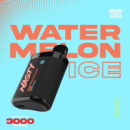 Nasty Fix Go 3000 Watermelon ice  en uygun fiyatlar ile ebuhar da!  Nasty Fix Go 3000 Watermelon ice özellikleri, fiyatı, incelemesi, yorumları ve taksit seçenekleri için hemen tıklayın!