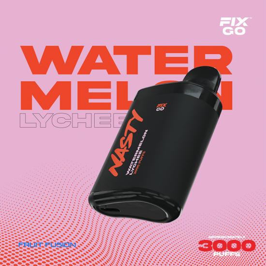 Nasty Fix Go 3000 Watermelon Lychee  en uygun fiyatlar ile ebuhar da!  Nasty Fix Go 3000 Watermelon Lychee özellikleri, fiyatı, incelemesi, yorumları ve taksit seçenekleri için hemen tıklayın!