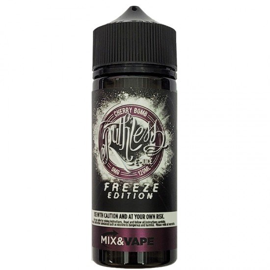 Ruthless Freeze Cherry Bomb Likit 120ML  en uygun fiyatlar ile ebuhar da!  Ruthless Freeze Cherry Bomb Likit 120ML özellikleri, fiyatı, incelemesi, yorumları ve taksit seçenekleri için hemen tıklayın!