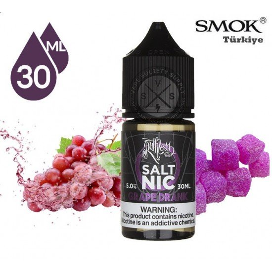 Ruthless Grape Drank 30ml Salt Likit  en uygun fiyatlar ile ebuhar da!  Ruthless Grape Drank 30ml Salt Likit özellikleri, fiyatı, incelemesi, yorumları ve taksit seçenekleri için hemen tıklayın!