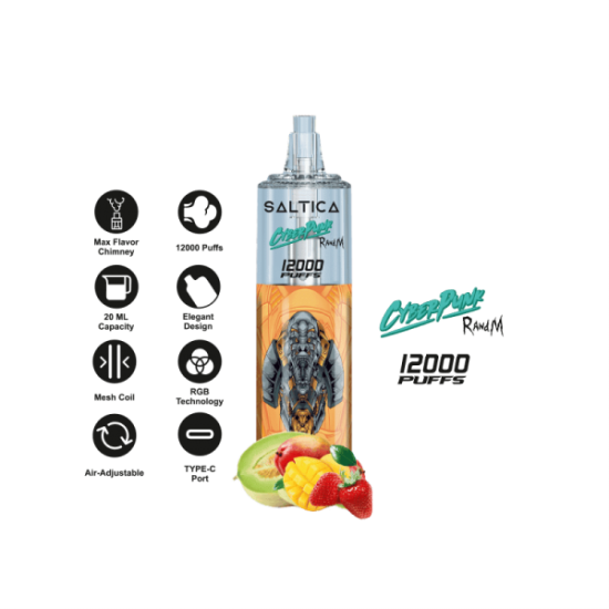 Saltica Cyberpunk 12000 Tropical Delight  en uygun fiyatlar ile ebuhar da!  Saltica Cyberpunk 12000 Tropical Delight özellikleri, fiyatı, incelemesi, yorumları ve taksit seçenekleri için hemen tıklayın!