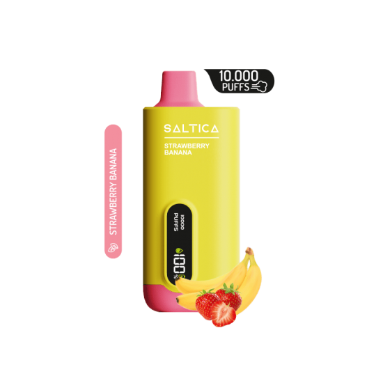 Saltica Strawberry Banana 10000 Çekim Ekranlı Dijital Kullan At Puff  en uygun fiyatlar ile ebuhar da!  Saltica Strawberry Banana 10000 Çekim Ekranlı Dijital Kullan At Puff özellikleri, fiyatı, incelemesi, yorumları ve taksit seçenekleri için hemen tıklay