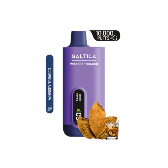 Saltica Whiskey Tobacco 10000 Çekim Ekranlı Dijital Kullan At Puff  en uygun fiyatlar ile ebuhar da!  Saltica Whiskey Tobacco 10000 Çekim Ekranlı Dijital Kullan At Puff özellikleri, fiyatı, incelemesi, yorumları ve taksit seçenekleri için hemen tıklayın!