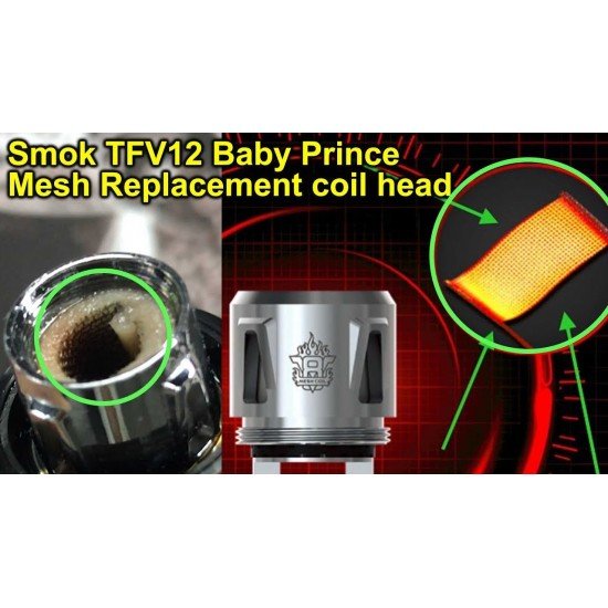 SMOK Mesh Coil - TFV12 Baby Prince/TFV8 Baby  en uygun fiyatlar ile ebuhar da!  SMOK Mesh Coil - TFV12 Baby Prince/TFV8 Baby özellikleri, fiyatı, incelemesi, yorumları ve taksit seçenekleri için hemen tıklayın!