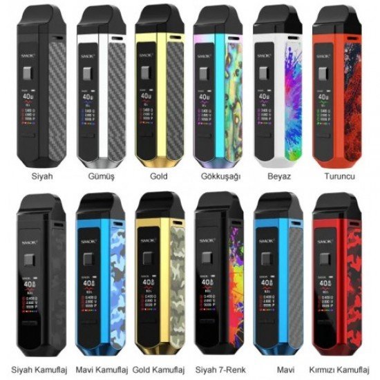 SMOK RPM 40 Pod Mod Kit 1500mAh  en uygun fiyatlar ile ebuhar da!  SMOK RPM 40 Pod Mod Kit 1500mAh özellikleri, fiyatı, incelemesi, yorumları ve taksit seçenekleri için hemen tıklayın!