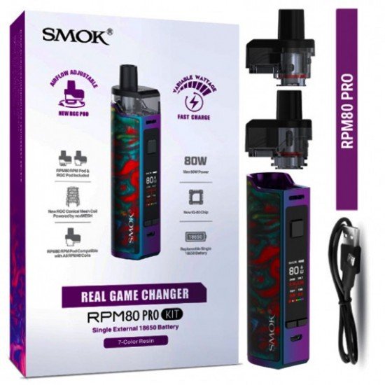 SMOK RPM 80 Pro Pod Mod Kit  en uygun fiyatlar ile ebuhar da!  SMOK RPM 80 Pro Pod Mod Kit özellikleri, fiyatı, incelemesi, yorumları ve taksit seçenekleri için hemen tıklayın!