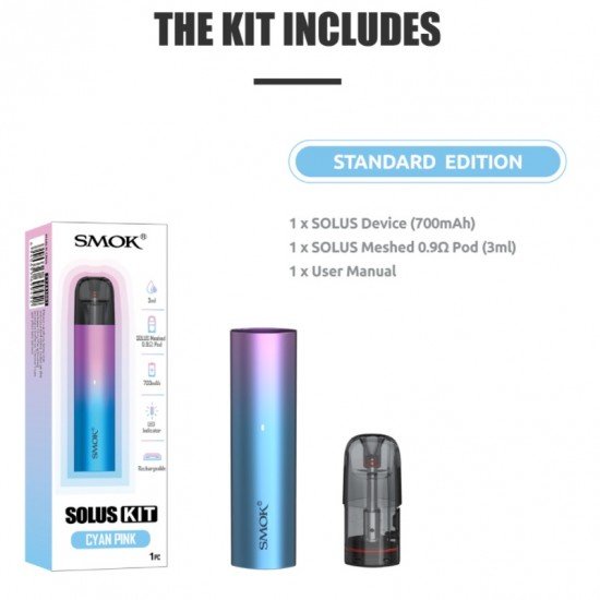 Smok Solus Pod 700mah  en uygun fiyatlar ile ebuhar da!  Smok Solus Pod 700mah özellikleri, fiyatı, incelemesi, yorumları ve taksit seçenekleri için hemen tıklayın!