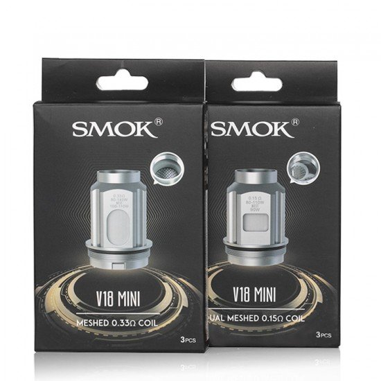 Smok Tfv18 Mini Coil (3 Lü Paket)  en uygun fiyatlar ile ebuhar da!  Smok Tfv18 Mini Coil (3 Lü Paket) özellikleri, fiyatı, incelemesi, yorumları ve taksit seçenekleri için hemen tıklayın!