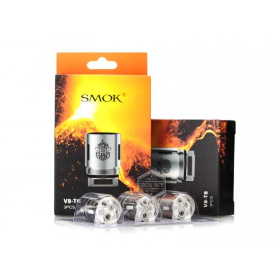 Smok TFV8 Coil V8-T6  en uygun fiyatlar ile ebuhar da!  Smok TFV8 Coil V8-T6 özellikleri, fiyatı, incelemesi, yorumları ve taksit seçenekleri için hemen tıklayın!