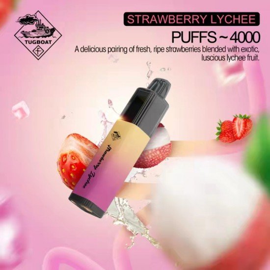 Tugboat Mega Flow 4000 Strawberry Lychee  en uygun fiyatlar ile ebuhar da!  Tugboat Mega Flow 4000 Strawberry Lychee özellikleri, fiyatı, incelemesi, yorumları ve taksit seçenekleri için hemen tıklayın!