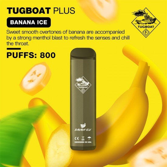 Tugboat Plus 800 Banana Ice  en uygun fiyatlar ile ebuhar da!  Tugboat Plus 800 Banana Ice özellikleri, fiyatı, incelemesi, yorumları ve taksit seçenekleri için hemen tıklayın!