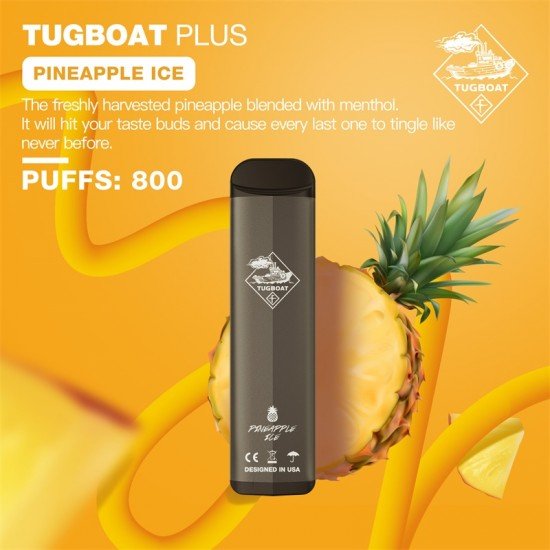 Tugboat Plus 800 Pineapple Ice  en uygun fiyatlar ile ebuhar da!  Tugboat Plus 800 Pineapple Ice özellikleri, fiyatı, incelemesi, yorumları ve taksit seçenekleri için hemen tıklayın!