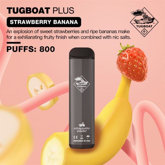 Tugboat Plus 800 Strawberry Banana  en uygun fiyatlar ile ebuhar da!  Tugboat Plus 800 Strawberry Banana özellikleri, fiyatı, incelemesi, yorumları ve taksit seçenekleri için hemen tıklayın!