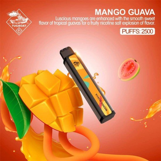 Tugboat XXL 2500 Mango Guava  en uygun fiyatlar ile ebuhar da!  Tugboat XXL 2500 Mango Guava özellikleri, fiyatı, incelemesi, yorumları ve taksit seçenekleri için hemen tıklayın!