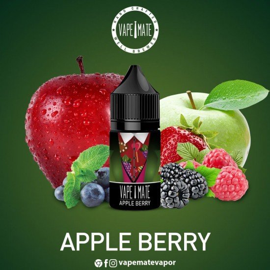 Vape Mate Apple Berry 30 ML Likit  en uygun fiyatlar ile ebuhar da!  Vape Mate Apple Berry 30 ML Likit özellikleri, fiyatı, incelemesi, yorumları ve taksit seçenekleri için hemen tıklayın!