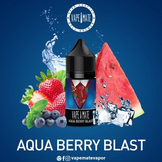 Vape Mate Aqua Berry Blast 30 ML Likit  en uygun fiyatlar ile ebuhar da!  Vape Mate Aqua Berry Blast 30 ML Likit özellikleri, fiyatı, incelemesi, yorumları ve taksit seçenekleri için hemen tıklayın!