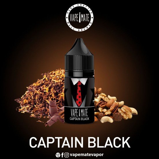 Vape Mate Captain Noir 30 ML Salt Likit  en uygun fiyatlar ile ebuhar da!  Vape Mate Captain Noir 30 ML Salt Likit özellikleri, fiyatı, incelemesi, yorumları ve taksit seçenekleri için hemen tıklayın!