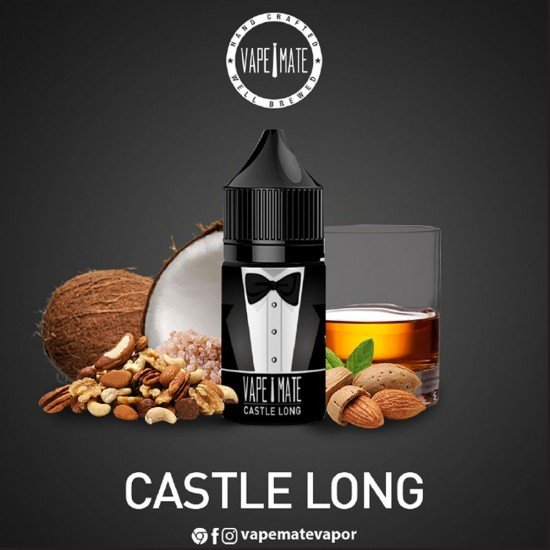 Vape Mate Castle Long 30 ML Salt Likit  en uygun fiyatlar ile ebuhar da!  Vape Mate Castle Long 30 ML Salt Likit özellikleri, fiyatı, incelemesi, yorumları ve taksit seçenekleri için hemen tıklayın!