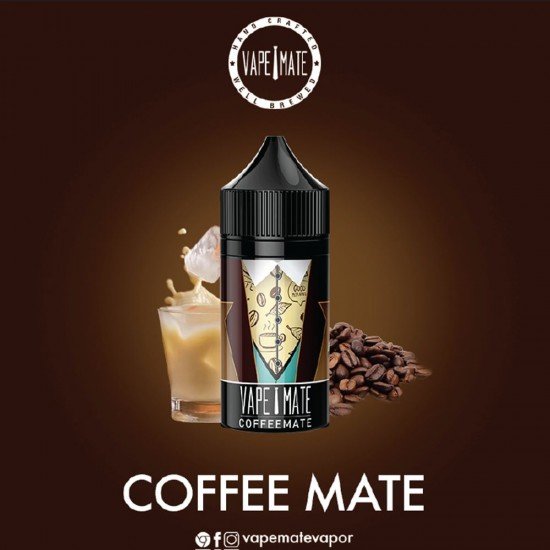 Vape Mate Coffee Mate 30 ML Salt Likit  en uygun fiyatlar ile ebuhar da!  Vape Mate Coffee Mate 30 ML Salt Likit özellikleri, fiyatı, incelemesi, yorumları ve taksit seçenekleri için hemen tıklayın!