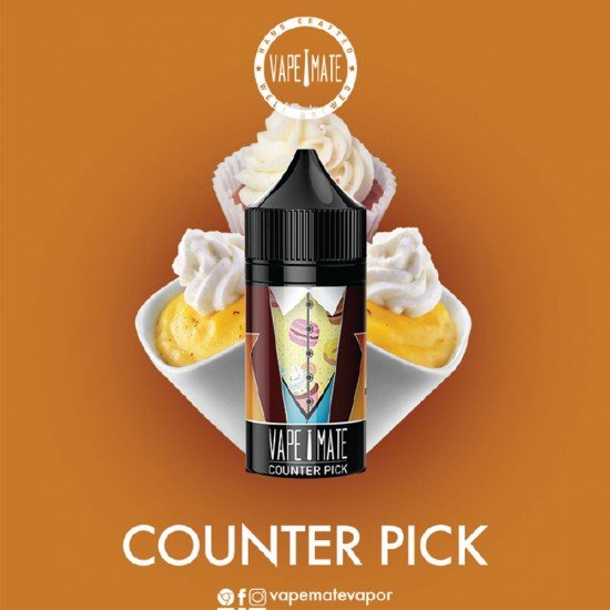 Vape Mate Counter Pick 30 ML Likit  en uygun fiyatlar ile ebuhar da!  Vape Mate Counter Pick 30 ML Likit özellikleri, fiyatı, incelemesi, yorumları ve taksit seçenekleri için hemen tıklayın!