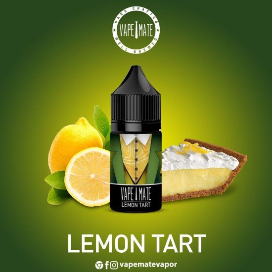 Vape Mate Lemon Tart 30 ML Likit  en uygun fiyatlar ile ebuhar da!  Vape Mate Lemon Tart 30 ML Likit özellikleri, fiyatı, incelemesi, yorumları ve taksit seçenekleri için hemen tıklayın!