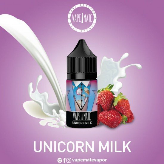 Vape Mate Unicorn Milk 30 ML Likit  en uygun fiyatlar ile ebuhar da!  Vape Mate Unicorn Milk 30 ML Likit özellikleri, fiyatı, incelemesi, yorumları ve taksit seçenekleri için hemen tıklayın!