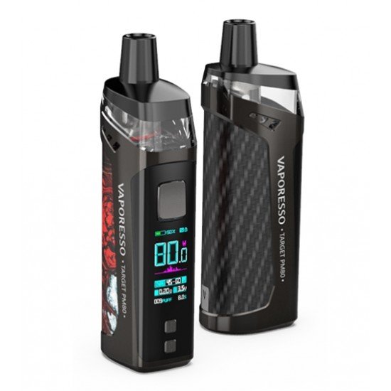 Vaporesso Target PM80 Pod Mod Kit 80W  en uygun fiyatlar ile ebuhar da!  Vaporesso Target PM80 Pod Mod Kit 80W özellikleri, fiyatı, incelemesi, yorumları ve taksit seçenekleri için hemen tıklayın!